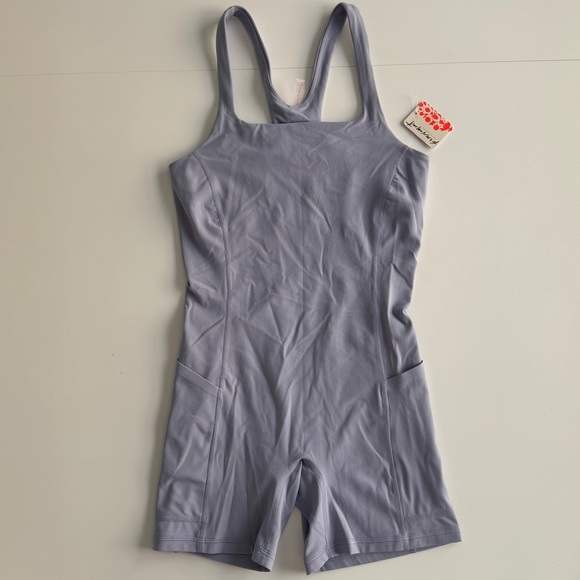 FP Movement Never Better Runsie Romper Lavender XS Activewear Yoga Lounge Runnin - Picture 2 of 11